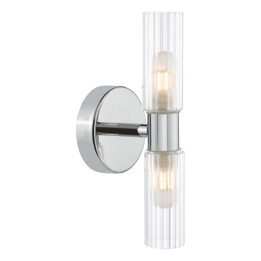Där Lighting BOL0950 - Vonios kambario sieninis šviestuvas BOLTON 2xG9/5W/230V IP44 blizgus chromas