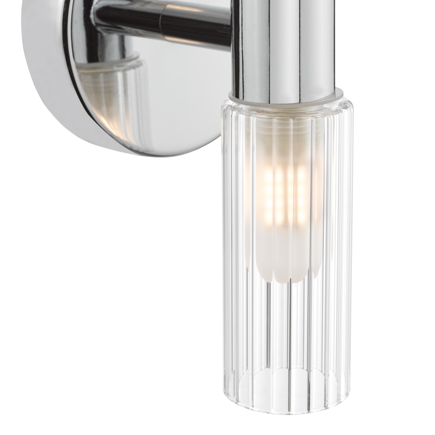 Där Lighting BOL0950 - Vonios kambario sieninis šviestuvas BOLTON 2xG9/5W/230V IP44 blizgus chromas