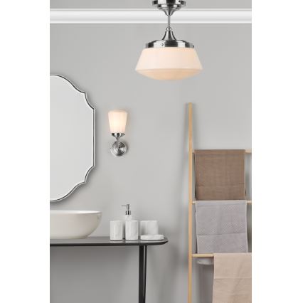 Där Lighting CAD0150 - Vonios kambario paviršinis lubų šviestuvas CADEN 1xE27/60W/230V IP44 poliruotas chromas