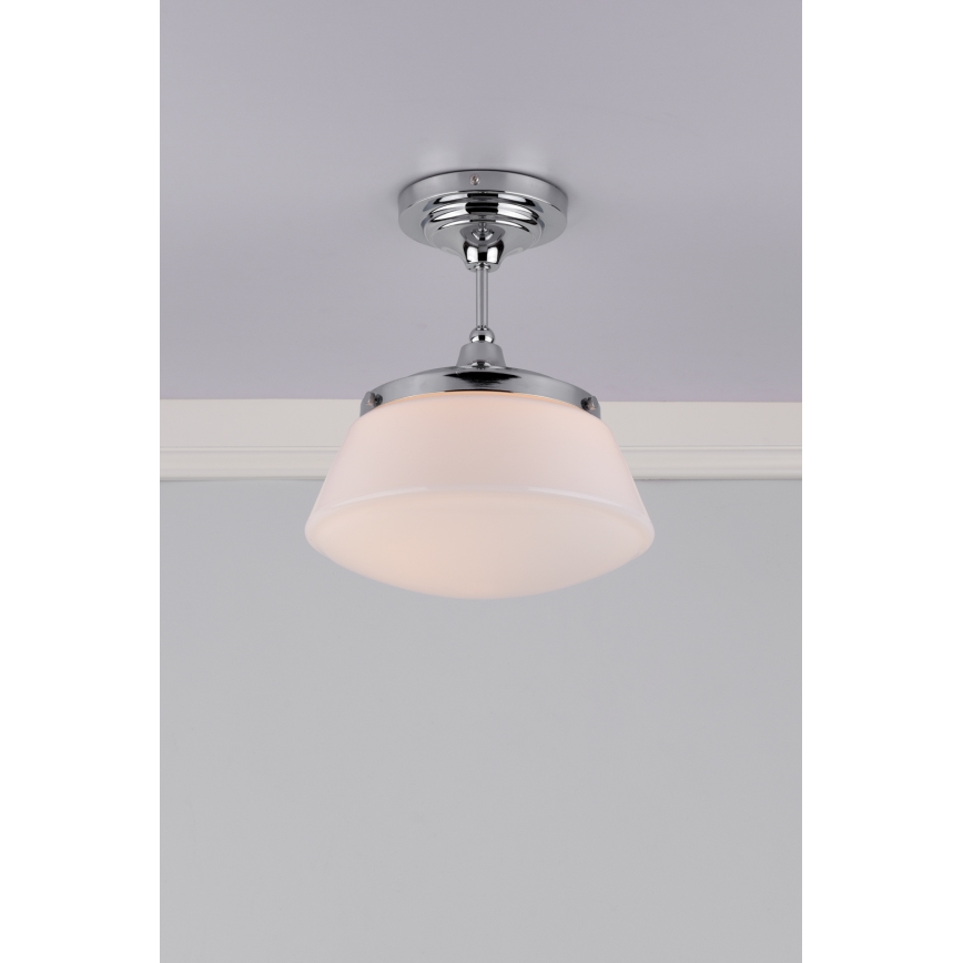 Där Lighting CAD0150 - Vonios kambario paviršinis lubų šviestuvas CADEN 1xE27/60W/230V IP44 poliruotas chromas