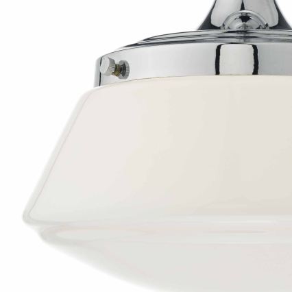 Där Lighting CAD0150 - Vonios kambario paviršinis lubų šviestuvas CADEN 1xE27/60W/230V IP44 poliruotas chromas