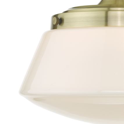 Där Lighting CAD0175 - Vonios kambario paviršinis šviestuvas CADEN 1xE27/60W/230V IP44 žalvaris