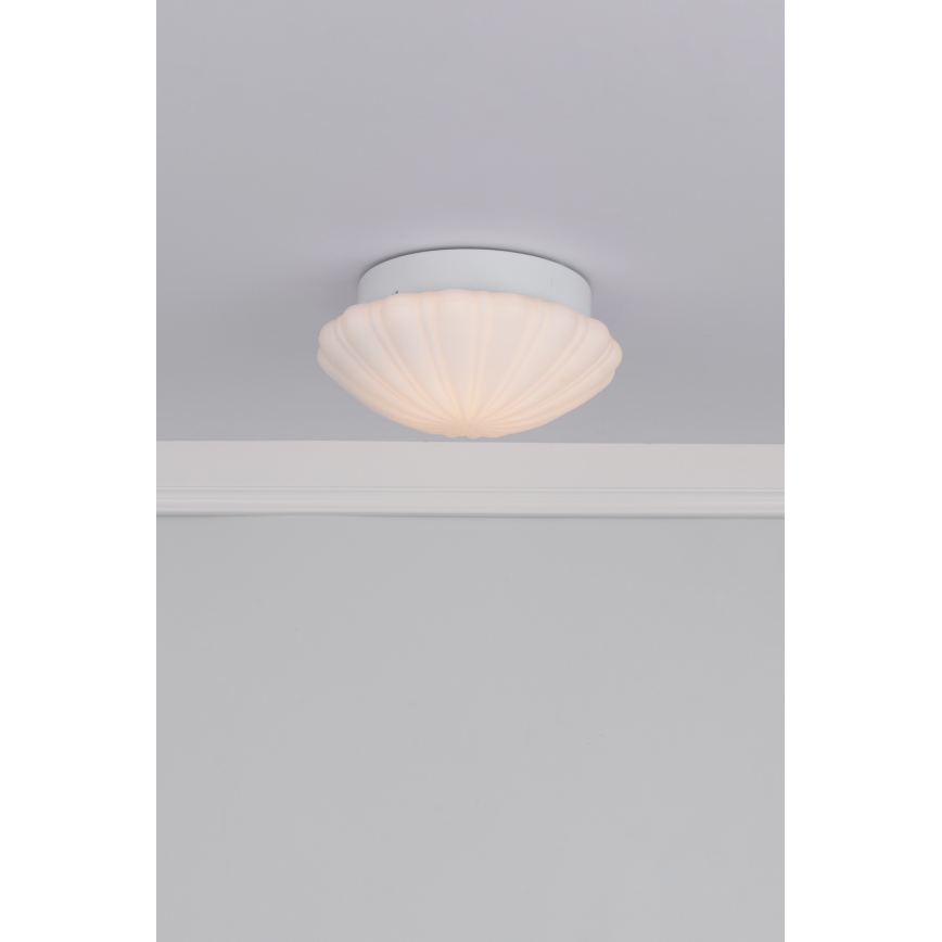 Där Lighting CAF502 - vonios lubinis šviestuvas CAFE 1xE27/60W/230V, skersmuo 27 cm, IP44, baltas