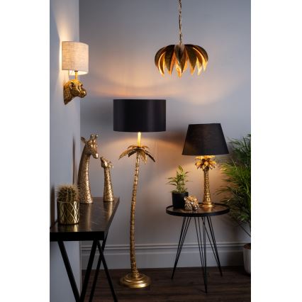 Där Lighting CAR0135 - Pakabinamas šviestuvas ant grandinės CARA 1xE27/60W/230V auksinis