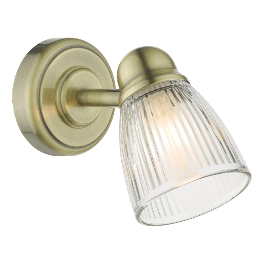 Där Lighting CED0775 - Vonios sieninis šviestuvas CEDRIC 1xG9/25W/230V IP44 žalvaris