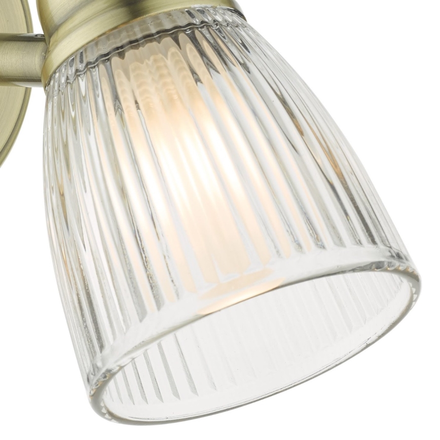 Där Lighting CED0775 - Vonios sieninis šviestuvas CEDRIC 1xG9/25W/230V IP44 žalvaris