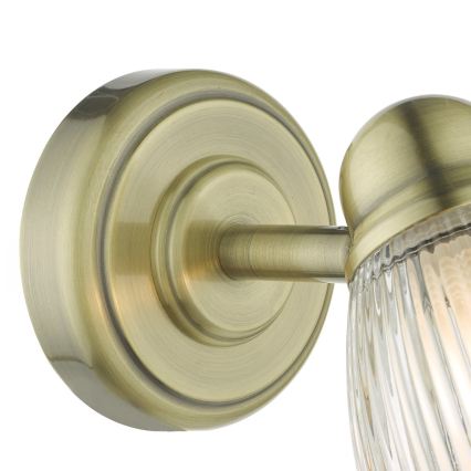 Där Lighting CED0775 - Vonios sieninis šviestuvas CEDRIC 1xG9/25W/230V IP44 žalvaris