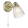 Där Lighting CED0775 - Vonios sieninis šviestuvas CEDRIC 1xG9/25W/230V IP44 žalvaris