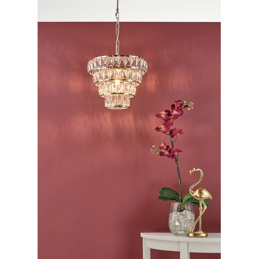Där Lighting CER0135 - Pakabinamas šviestuvas ant grandinės CERYS 1xE27/60W/230V auksinis