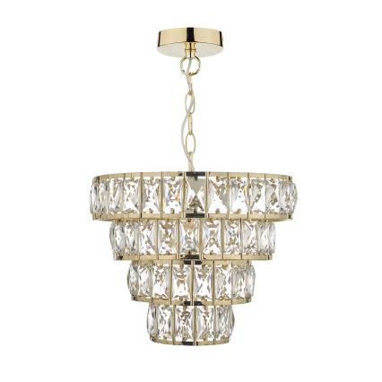 Där Lighting CER0135 - Pakabinamas šviestuvas ant grandinės CERYS 1xE27/60W/230V auksinis