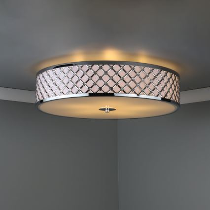 Där Lighting CIV5050 - Lubinis šviestuvas CIVIC 5xE14/60W/230V, skersmuo 50 cm, blizgus chromas