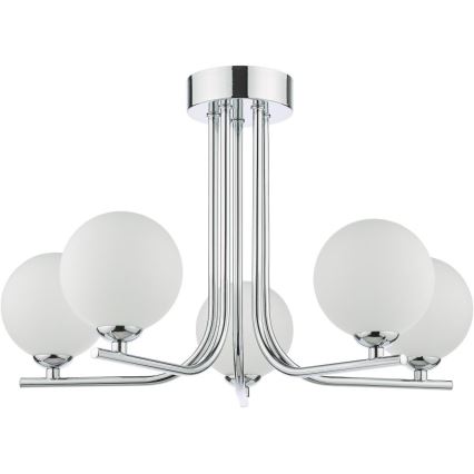 Där Lighting CRA5450-02 - Liustra su strypu CRADLE 5xG9/25W/230V blizgus chromas