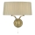 Där Lighting CRI0929 - Sieninis šviestuvas CRISTIN, 2xE14/40W/230V, žalvario/taupe