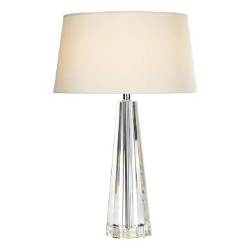 Där Lighting CYP4208 - Stalinė lempa CYPRUS 1xE27/60W/230V kreminė/skaidri