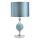 Där Lighting ELS4223 - Stalinė lempa ELSA 1xE27/40W/230V mėlyna/blizgus chromas