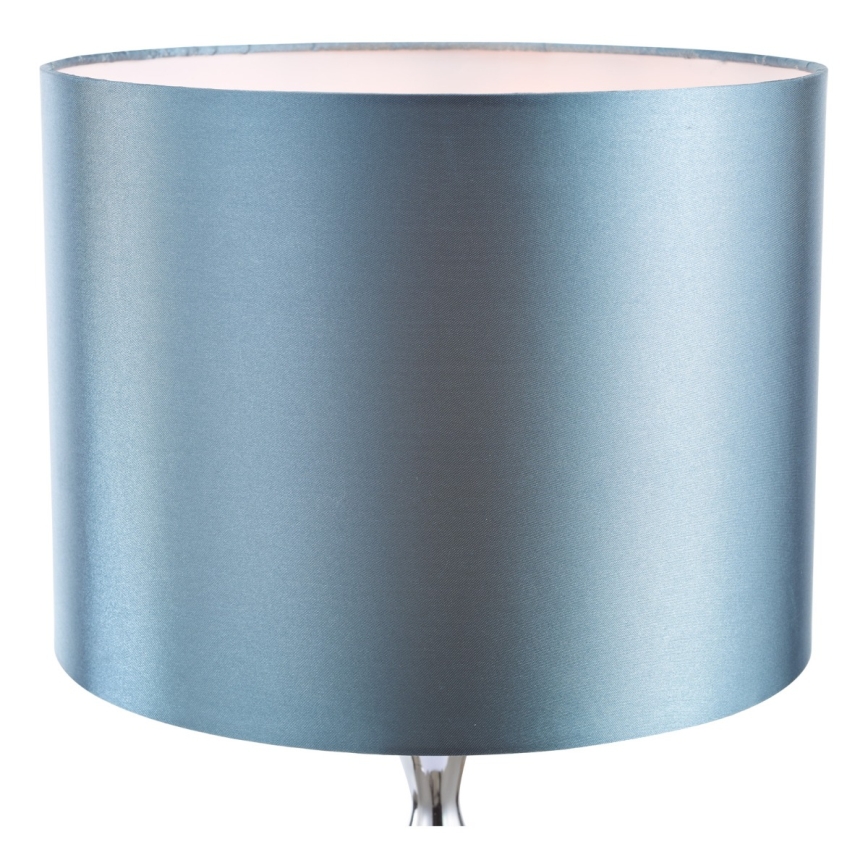 Där Lighting ELS4223 - Stalinė lempa ELSA 1xE27/40W/230V mėlyna/blizgus chromas