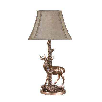 Där Lighting GUL5545-X - Stalinė lempa GULLIVER 1xE27/60W/230V smėlio/bronzinė
