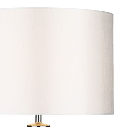 Där Lighting HIN4208 - stalinis šviestuvas HINTON 1xE27/60W/230V baltas/blizgus chromas