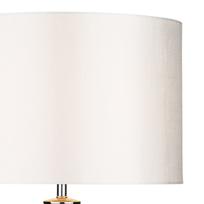 Där Lighting HIN4208 - stalinis šviestuvas HINTON 1xE27/60W/230V baltas/blizgus chromas