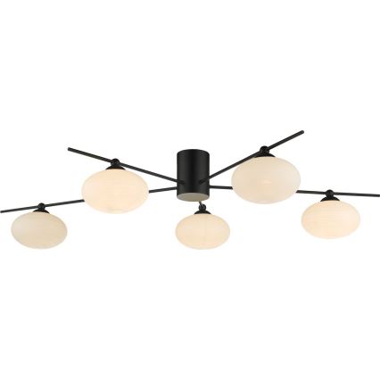 Där Lighting JAS5422 - Prie lubų montuojamas šviestuvas JASPER 5xG9/25W/230V juodas