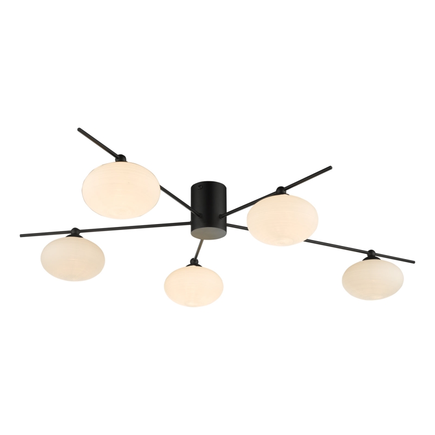 Där Lighting JAS5422 - Prie lubų montuojamas šviestuvas JASPER 5xG9/25W/230V juodas