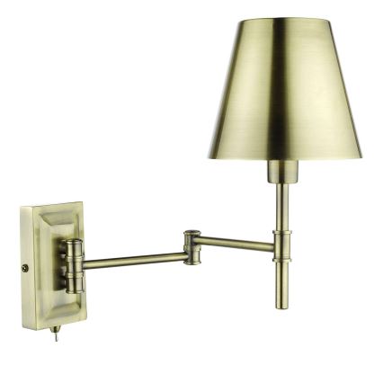 Där Lighting KEN0775 - Lanksti sieninė lempa KENSINGTON 1xE14/25W/230V žalvarinė