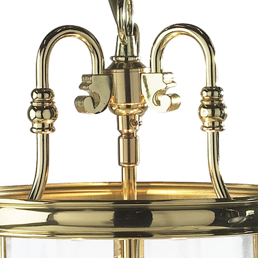 Där Lighting LAM0340 - Pakabinama liustra su grandine LAMBETH 3xE14/60W/230V, žalvarinė
