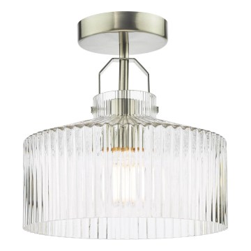 Där Lighting LEN4846 - Prigludusi liustra LENKA 1xE27/60W/230V matinis chromas