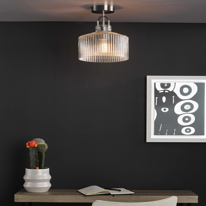 Där Lighting LEN4846 - Prigludusi liustra LENKA 1xE27/60W/230V matinis chromas