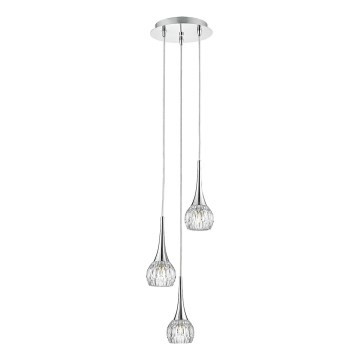 Där Lighting LYA0350 - LYALL pakabinama liustra ant laido, 3xG9/40W/230V, blizgus chromas