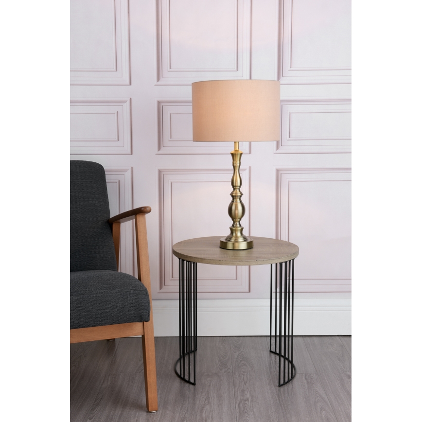 Där Lighting MAD4275 - Stalinis šviestuvas MADRID 1xE27/60W/230V rudas/žalvarinis