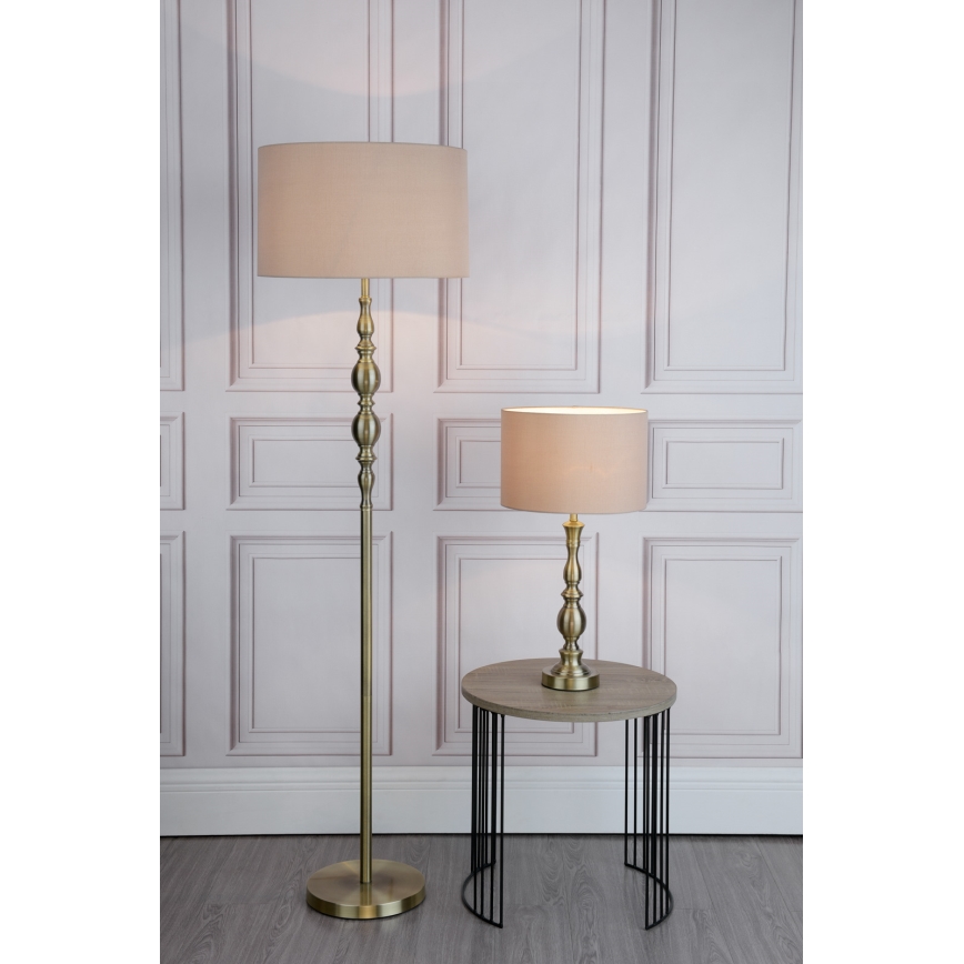 Där Lighting MAD4275 - Stalinis šviestuvas MADRID 1xE27/60W/230V rudas/žalvarinis