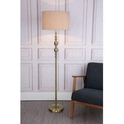 Där Lighting MAD4975 - Grindinė lempa MADRID 1xE27/60W/230V ruda/žalvarinė