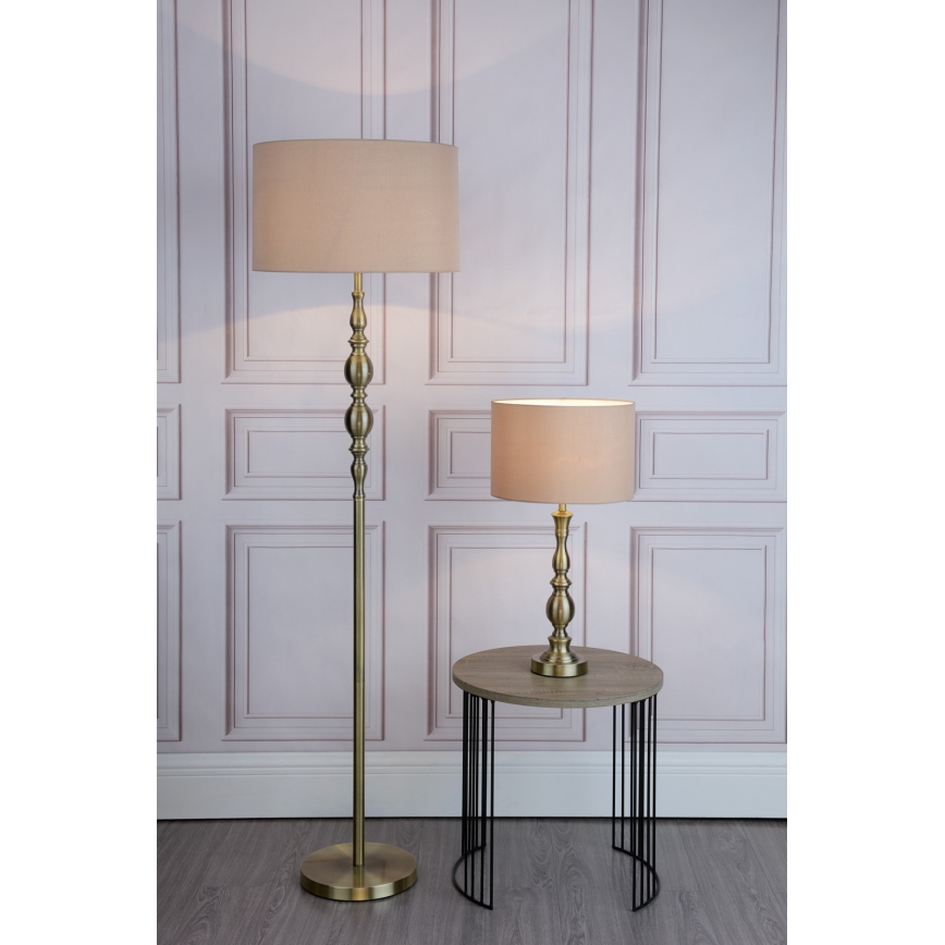 Där Lighting MAD4975 - Grindinė lempa MADRID 1xE27/60W/230V ruda/žalvarinė