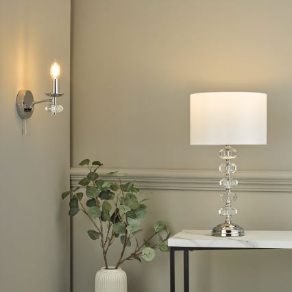 Där Lighting OLE0750 - Sieninis šviestuvas OLEANA 1xE14/40W/230V blizgus chromas