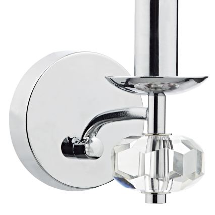 Där Lighting OLE0750 - Sieninis šviestuvas OLEANA 1xE14/40W/230V blizgus chromas