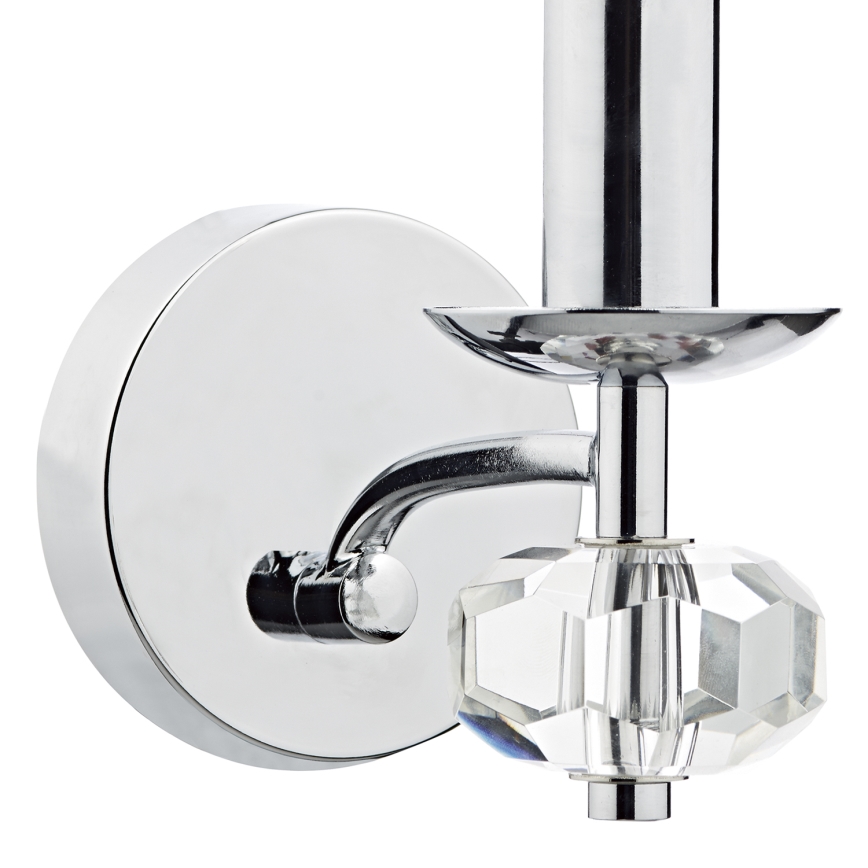 Där Lighting OLE0750 - Sieninis šviestuvas OLEANA 1xE14/40W/230V blizgus chromas