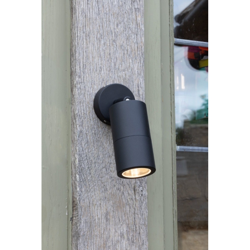 Där Lighting ORT0722 - LED Lauko sieninis taškinis šviestuvas ORTEGA 1xGU10/5W/230V IP65 juoda