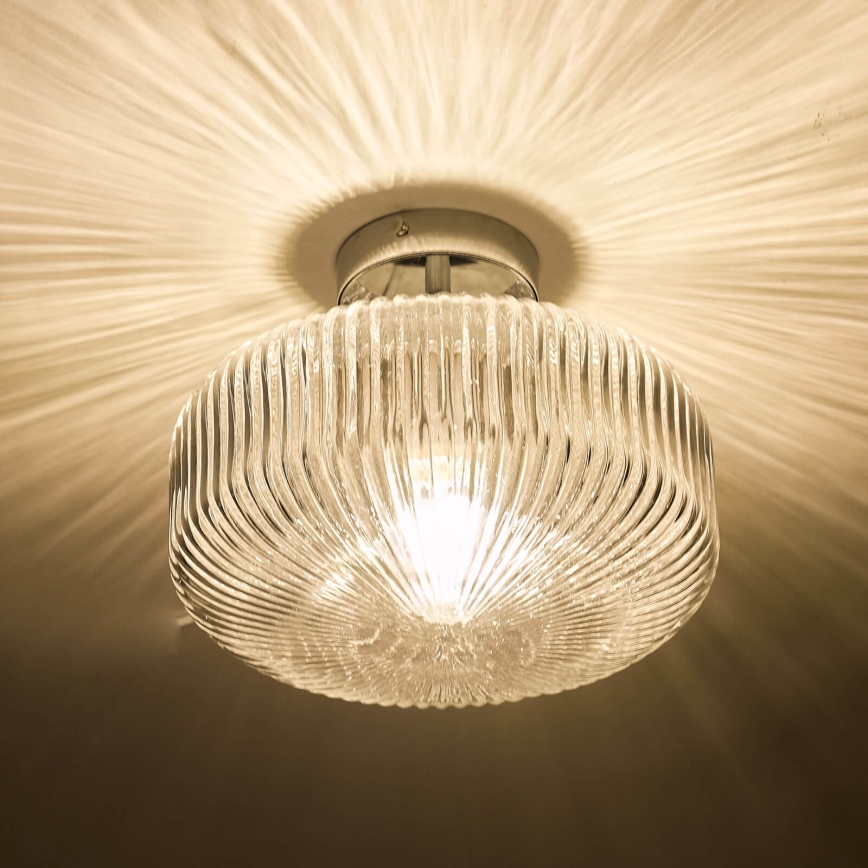 Där Lighting RIV5208 - Vonios paviršinis šviestuvas RIVA 1xE27/60W/230V IP44 blizgus chromas