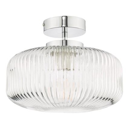 Där Lighting RIV5208 - Vonios paviršinis šviestuvas RIVA 1xE27/60W/230V IP44 blizgus chromas