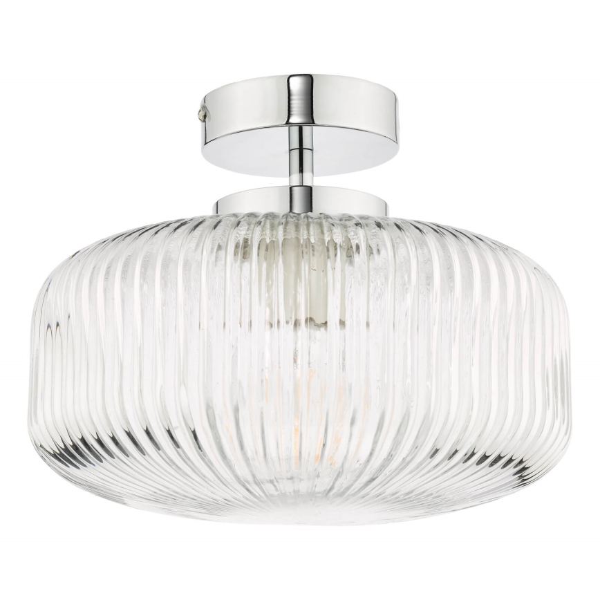 Där Lighting RIV5208 - Vonios paviršinis šviestuvas RIVA 1xE27/60W/230V IP44 blizgus chromas