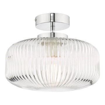 Där Lighting RIV5208 - Vonios paviršinis šviestuvas RIVA 1xE27/60W/230V IP44 blizgus chromas