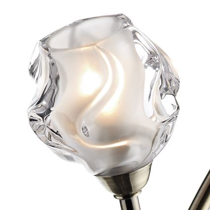 Där Lighting SEA0975 - Sieninis šviestuvas SEATTLE 2xG9/40W/230V žalvaris