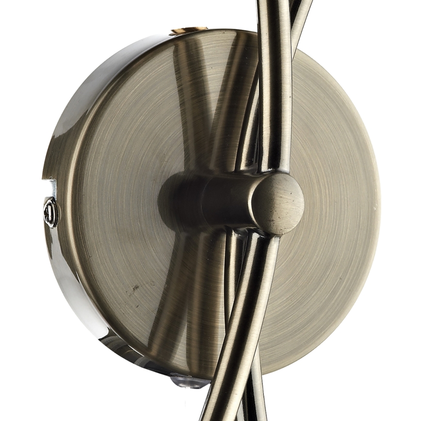 Där Lighting SEA0975 - Sieninis šviestuvas SEATTLE 2xG9/40W/230V žalvaris