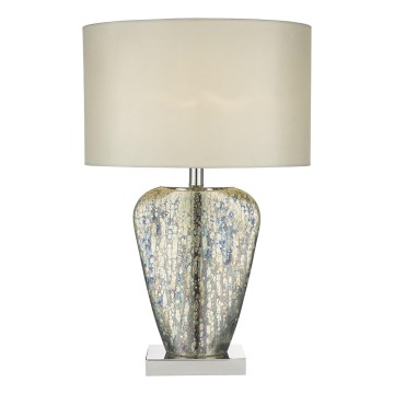 Där Lighting SYR4235 - Stalo lempa SYRACUSE 1xE27/60W/230V blizgus chromas/kreminė