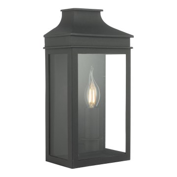 Där Lighting VAP5222 - Lauko sieninis šviestuvas VAPOUR 1xE14/60W/230V IP44 juodas