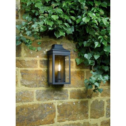 Där Lighting VAP5222 - Lauko sieninis šviestuvas VAPOUR 1xE14/60W/230V IP44 juodas