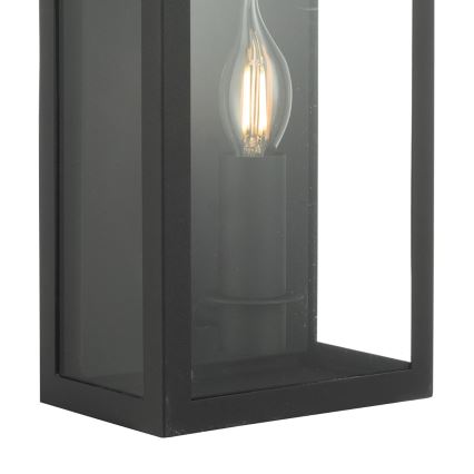 Där Lighting VAP5222 - Lauko sieninis šviestuvas VAPOUR 1xE14/60W/230V IP44 juodas