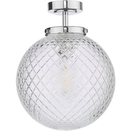 Där Lighting WAY0150 - vonios kambario lubinis šviestuvas WAYNE 1xE27/40W/230V IP44 skersmuo 25 cm blizgus chromas