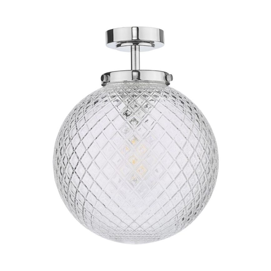Där Lighting WAY0150 - vonios kambario lubinis šviestuvas WAYNE 1xE27/40W/230V IP44 skersmuo 25 cm blizgus chromas